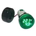 AD22-AV Mini Ampere/Volt Meter Green	
