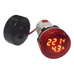AD22-AV Mini Ampere/Volt Meter Red	