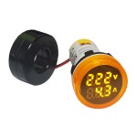 AD22-AV Mini Ampere/Volt Meter Yellow	
