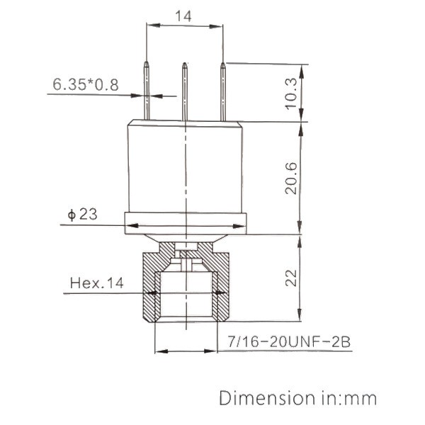 LF08-6 Dimensions