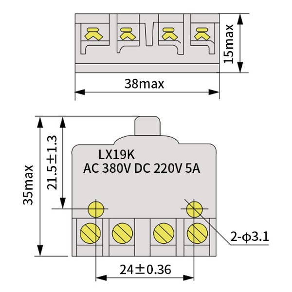 LX19K-B Dimensions