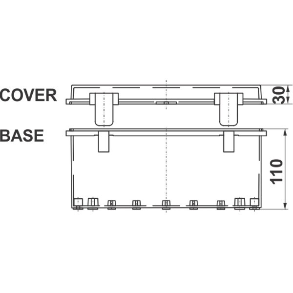 TE-AG-1929 Cover and Base Dimensions
