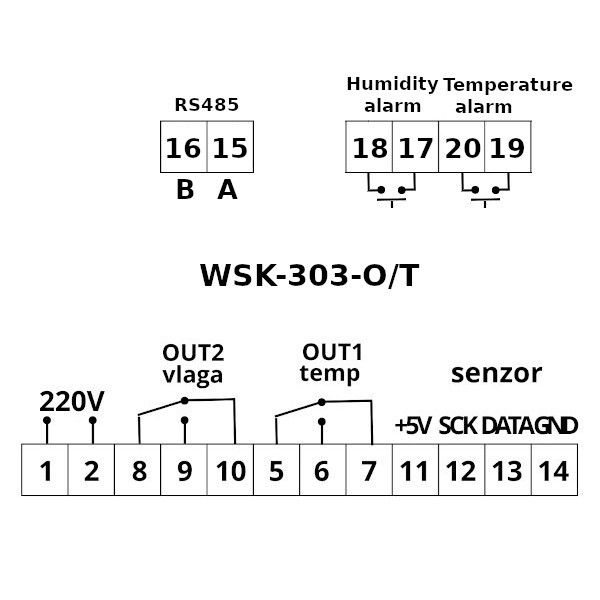 WSK-303-O/T Wiring