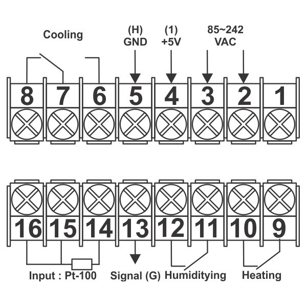 XMTA9007-8 Wiring