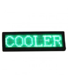 Badge LED Display Green