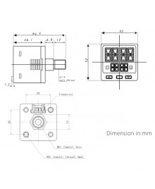 LFDS101-SENW Dimensions