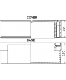 TJ-AG-2819-2 Cover and Base Dimensions